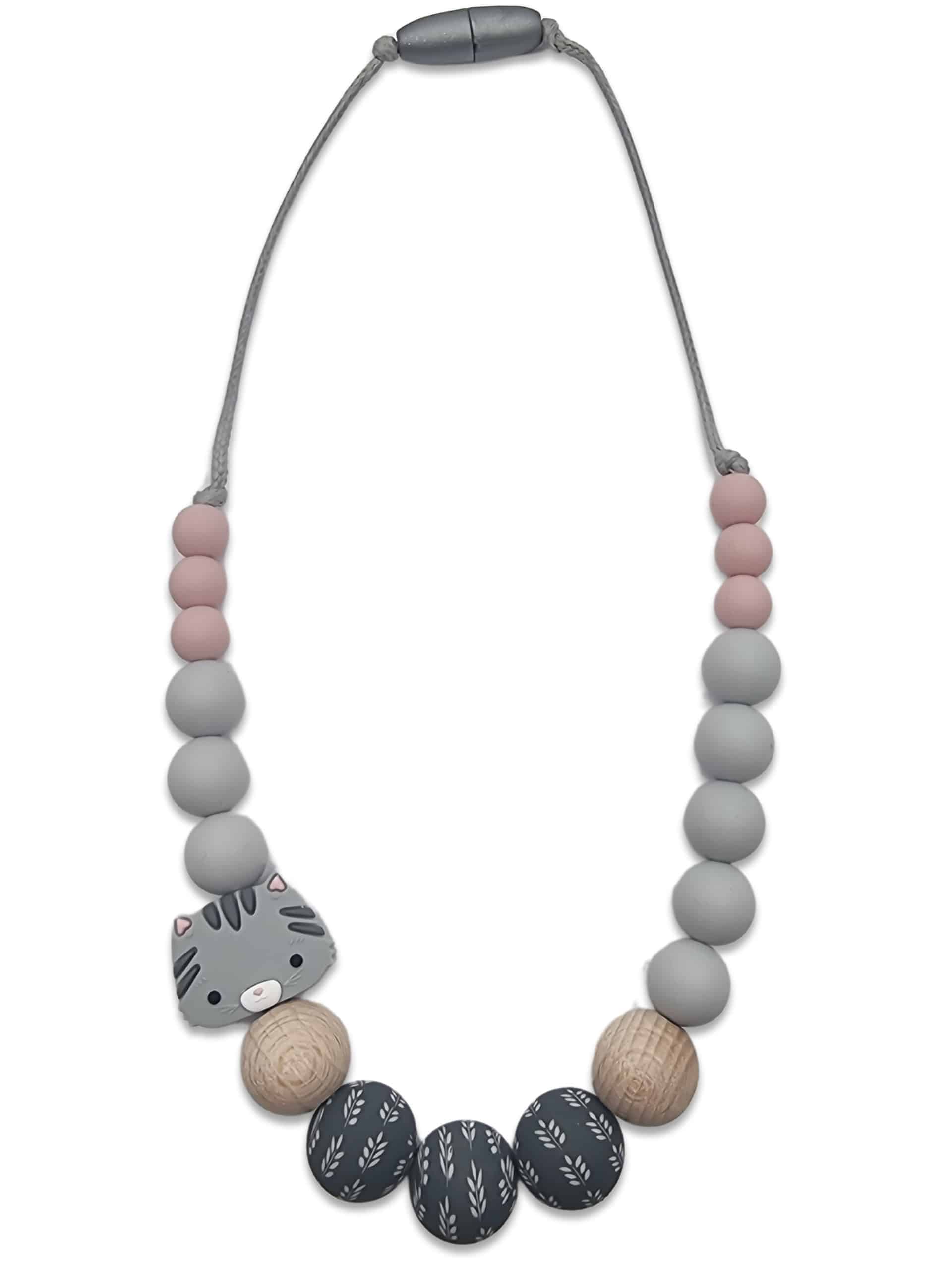 Collier en silicone avec mordant sensoriel,tubes d – Grandado